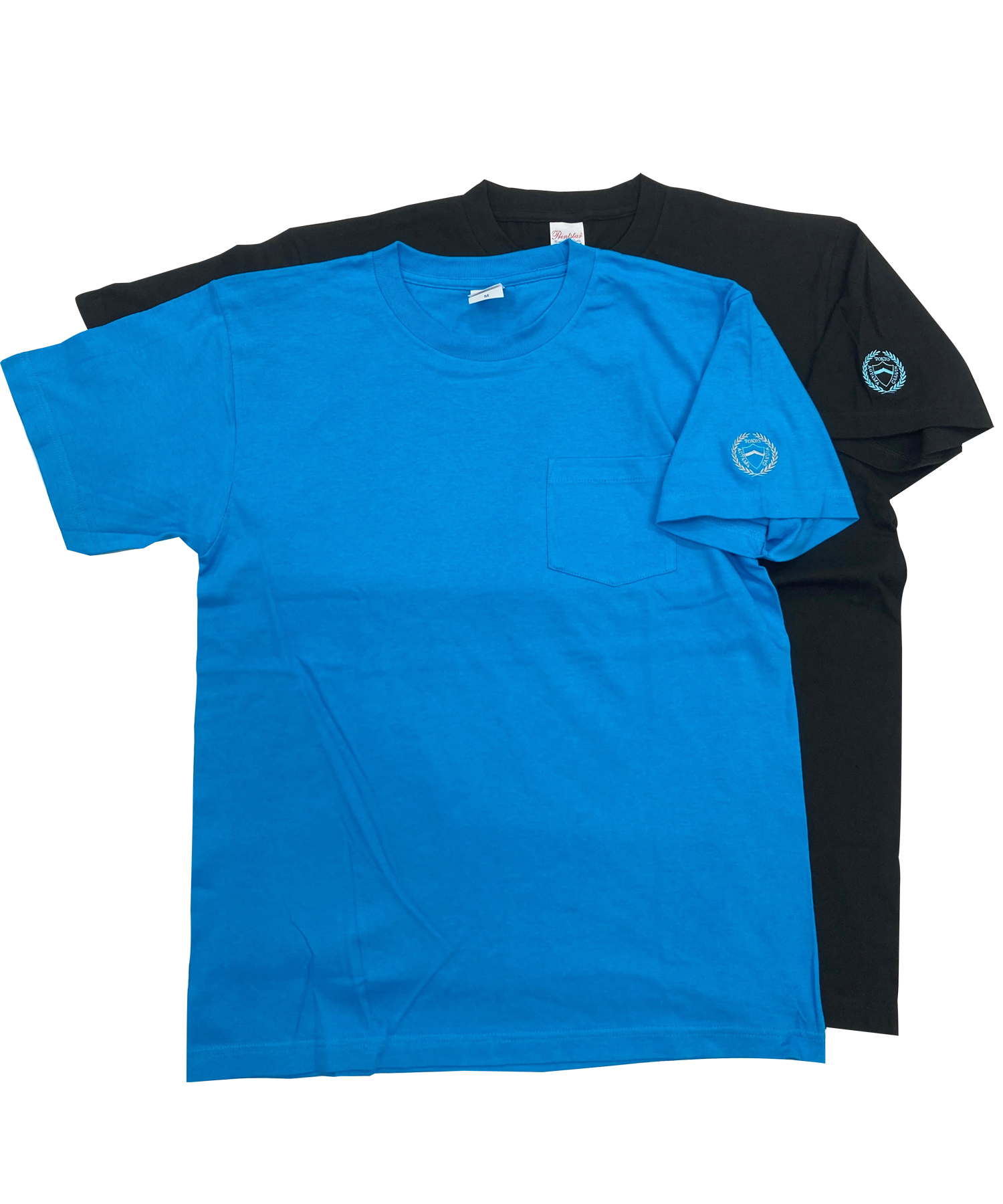 ポケット付きTシャツ（新色 ターコイズ＆ブラック）