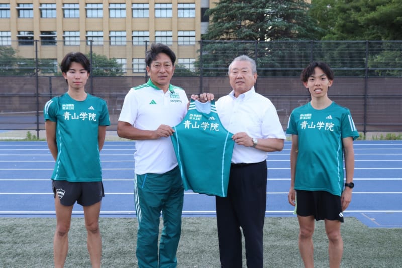 陸上競技部】陸上競技部（長距離ブロック）は2025年度も水上村のロゴ